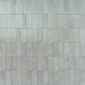 Marazzi Rice Grigio Structure Rectangle 3x8 Raked Glossy Wall Tile