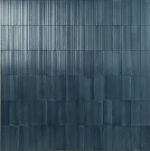 Marazzi Rice Blu Structure Rectangle 3x8 Raked Glossy Wall Tile