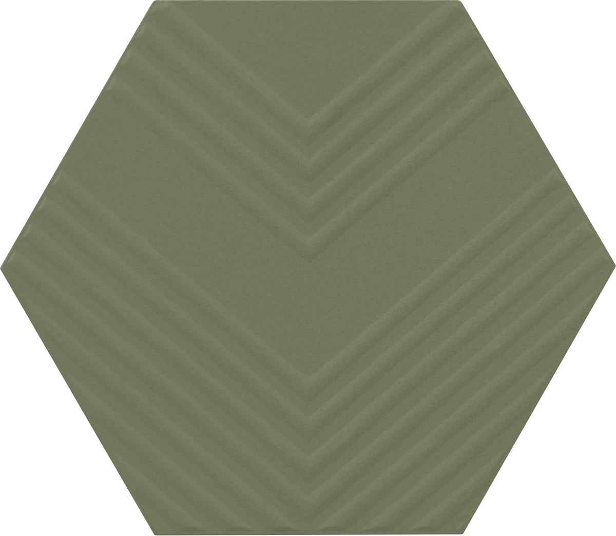 Marazzi Rhyme and Reason Artichoke Hexagon 4 Ripple Mix Matte Wall Tile