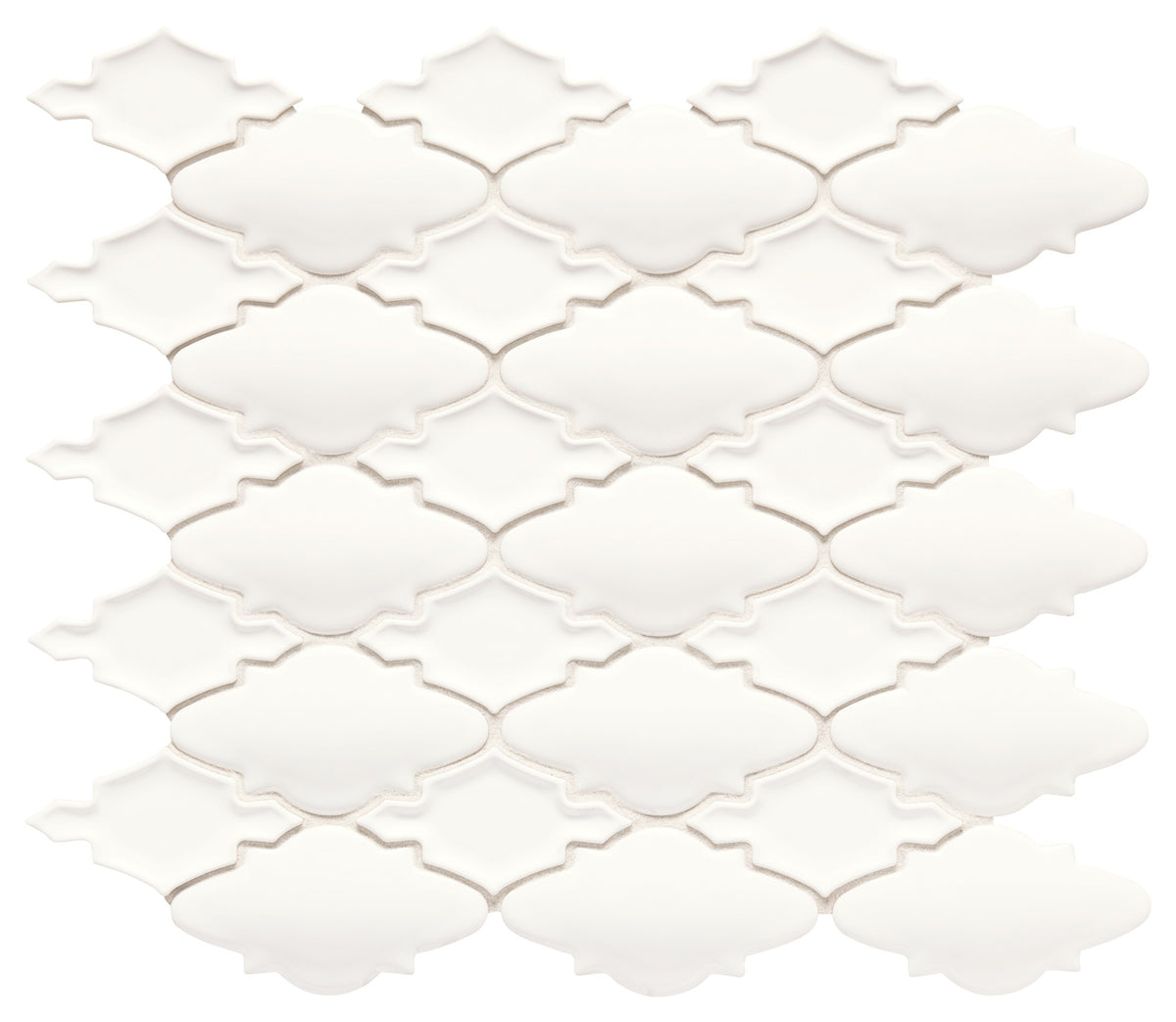 Marazzi Serliana White Moroccan Glossy Mosaic Tile