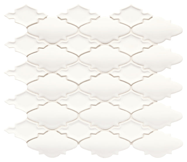 Marazzi Serliana White Moroccan Glossy Mosaic Tile