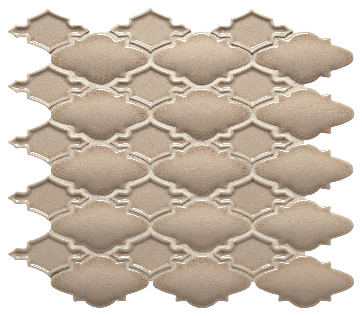 Marazzi Serliana Dark Tan Moroccan Glossy Mosaic Tile