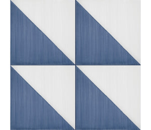 Marazzi Scenario Blu Triangle Square 8x8 Triangle Matte Floor Tile