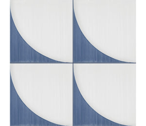 Marazzi Scenario Blu Crescent Square 8x8 Crescent Matte Floor Tile