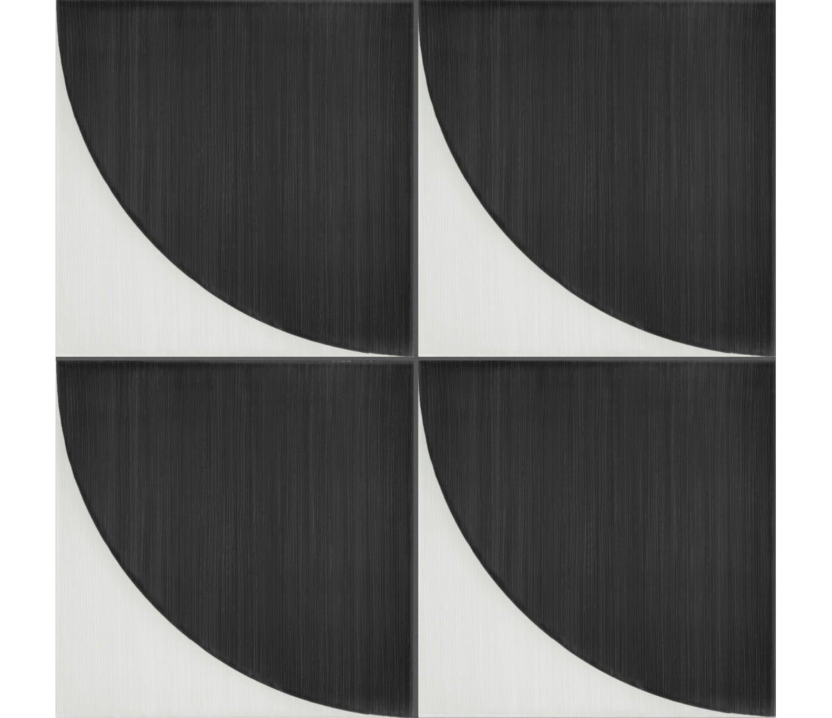 Marazzi Scenario Nero Convex Square 8x8 Convex Matte Floor Tile