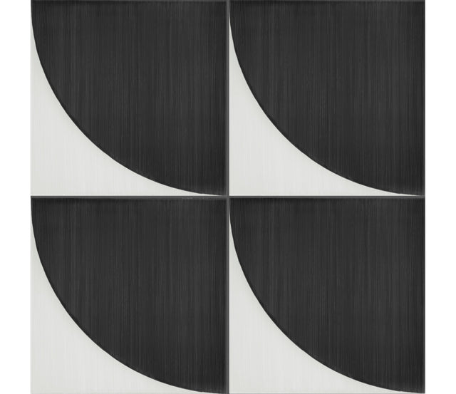 Marazzi Scenario Nero Convex Square 8x8 Convex Matte Floor Tile