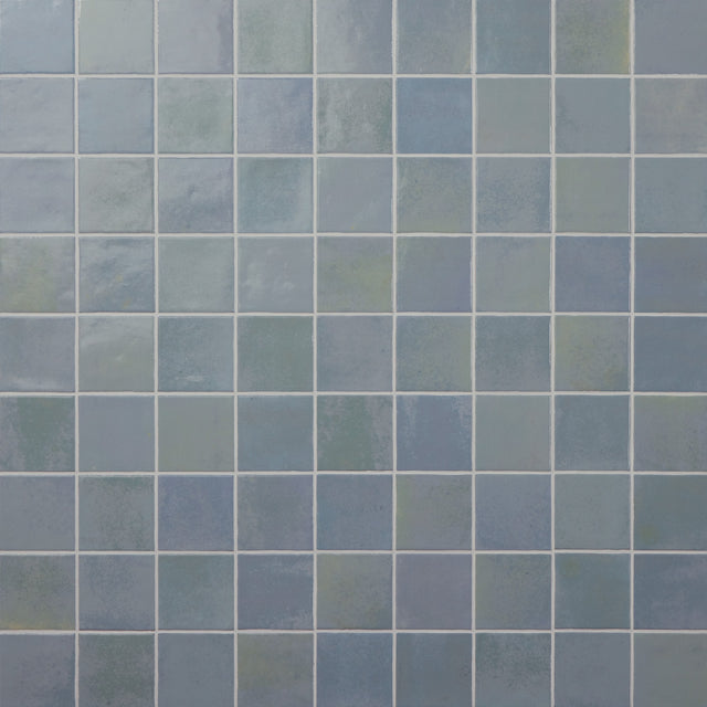 Marazzi Zellige Neo Cielo Square 4x4 Undulated Glossy Wall Tile