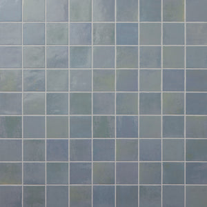 Marazzi Zellige Neo Cielo Square 4x4 Undulated Glossy Wall Tile