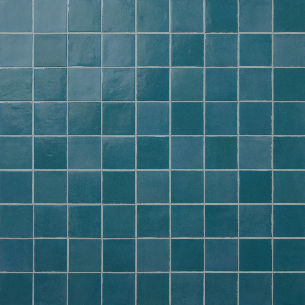 Marazzi Zellige Neo Petrolio Square 4x4 Undulated Glossy Wall Tile