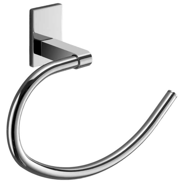 Round Polished Chrome Towel Ring