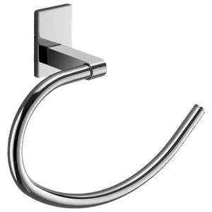Round Polished Chrome Towel Ring