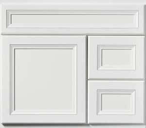 30" White Bertch Vanity