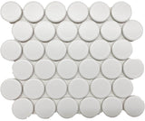 Roca Tile Usa Inc United States Ceramic Tile Cc Mosaics Plus+ Ii Matte White 2 Inch Dot Porcelain Mosaics. Ufcc160-12Mt 1 Sheet = .87 Sq. Ft.