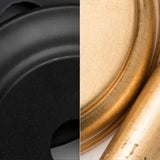 Soto 1 Light Matte Black + Antique Gold Chandelier SOT-18015-MK-GA
