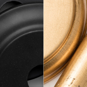 Brian Patrick Flynn for Crystorama Alston 3 Light Matte Black + Antique Gold Chandelier 8687-MK-GA