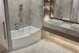 Americh MZ6032TLA2-BI Mezzaluna 6032 ADA Left Hand - Tub Only / Airbath 2 - Biscuit