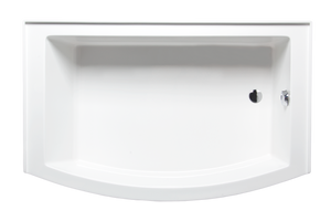 Americh MZ6032TRA2-WH Mezzaluna 6032 ADA Right Hand - Tub Only / Airbath 2 - White