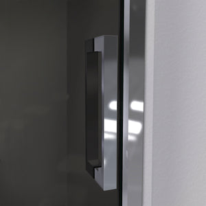 DreamLine Mirage-Z 50-54 in. W x 72 in. H Frameless Sliding Shower Door in Brushed Nickel