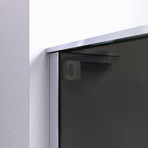 DreamLine Mirage-Z 44-48 in. W x 72 in. H Frameless Sliding Shower Door in Brushed Nickel