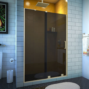 DreamLine Mirage-Z 50-54 in. W x 72 in. H Frameless Sliding Shower Door in Brushed Nickel