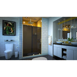 DreamLine Mirage-Z 44-48 in. W x 72 in. H Frameless Sliding Shower Door in Brushed Nickel