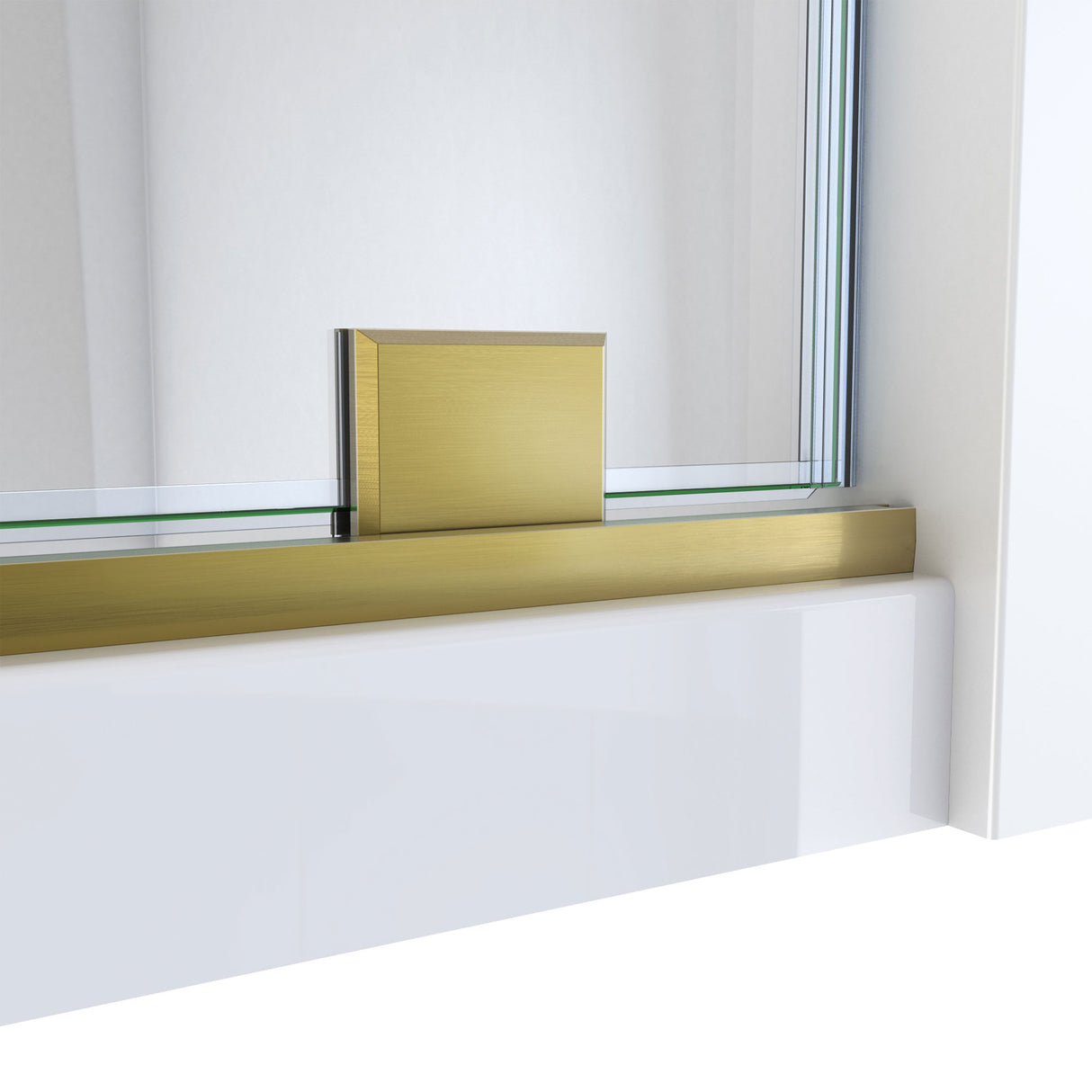 DreamLine Mirage-X 44-48 in. W x 72 in. H Frameless Sliding Shower Door in Brushed Gold