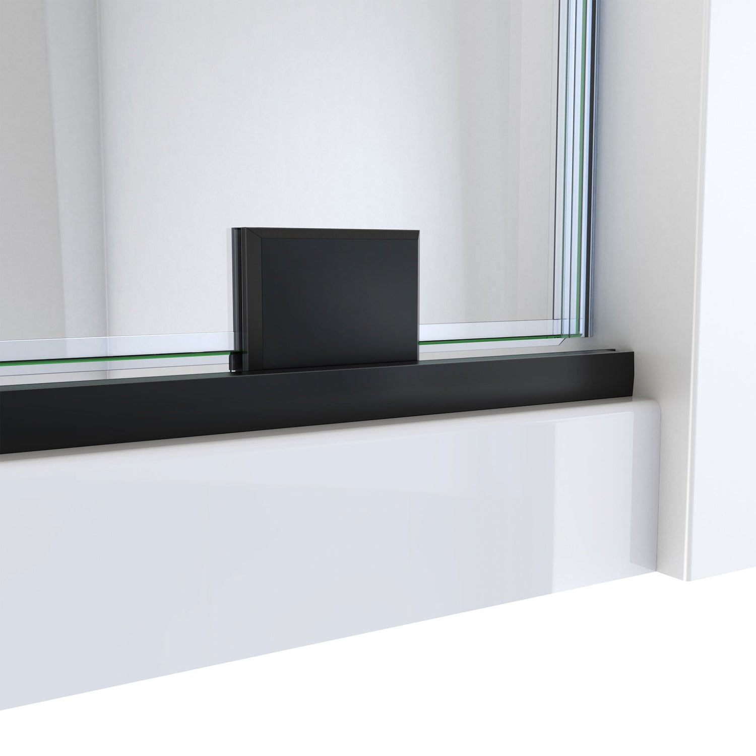 DreamLine Mirage-X 44-48 in. W x 72 in. H Frameless Sliding Shower Door in Satin Black