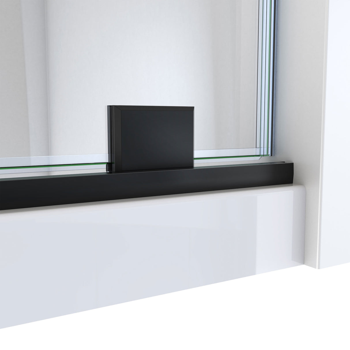 DreamLine Mirage-X 56-60 in. W x 72 in. H Frameless Sliding Shower Door in Satin Black