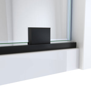 DreamLine Mirage-X 56-60 in. W x 72 in. H Frameless Sliding Shower Door in Satin Black