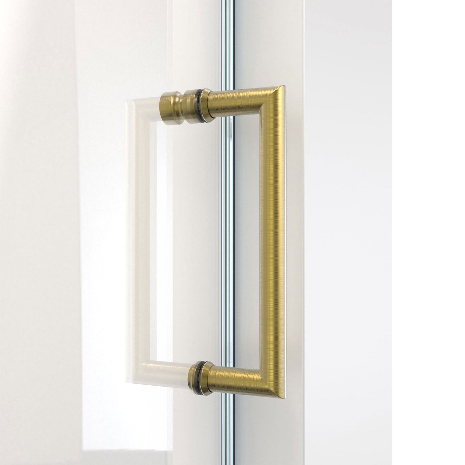 DreamLine Mirage-X 56-60 in. W x 72 in. H Frameless Sliding Shower Door in Brushed Gold