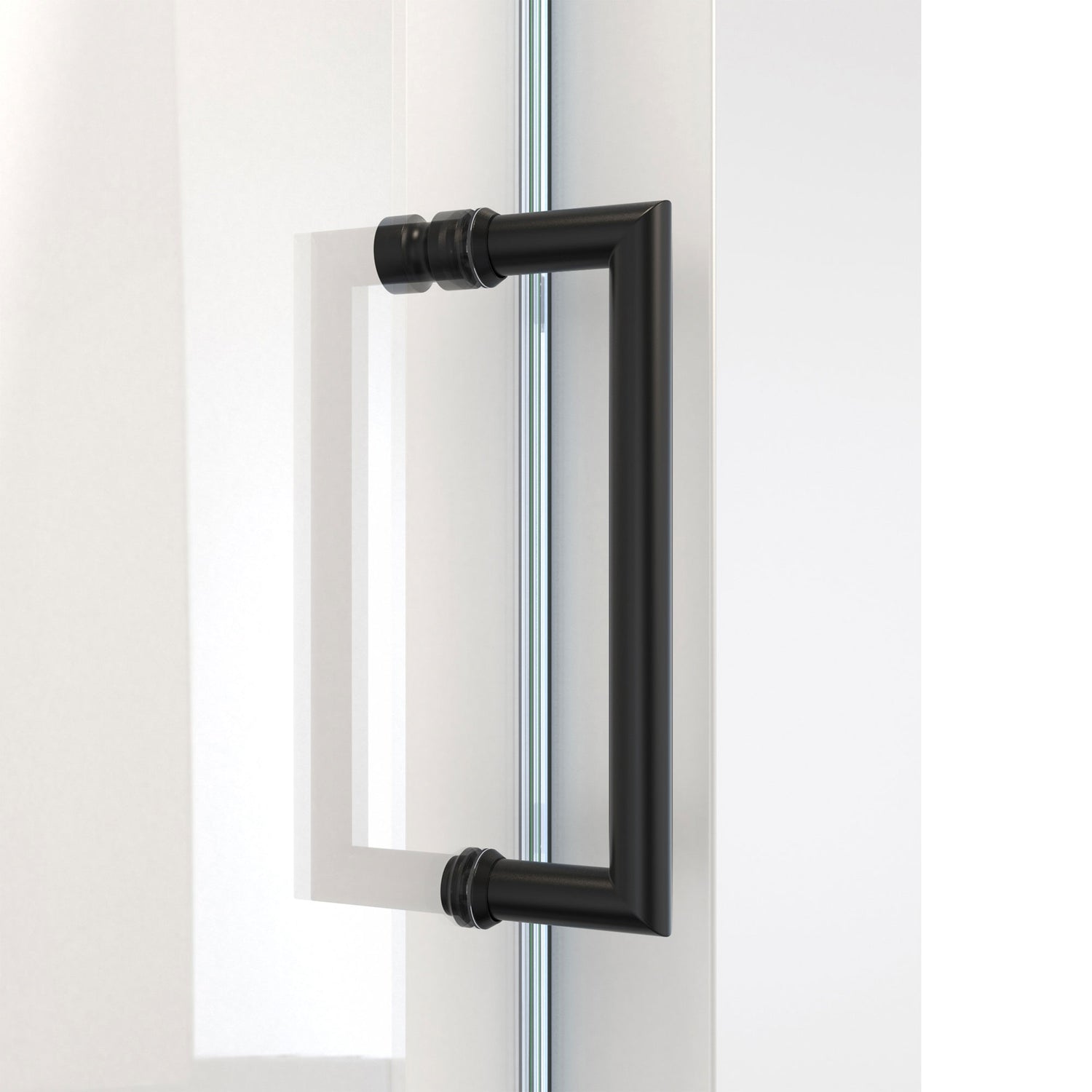 DreamLine Mirage-X 56-60 in. W x 72 in. H Frameless Sliding Shower Door in Satin Black