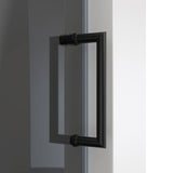 DreamLine Mirage-X 44-48 in. W x 72 in. H Frameless Sliding Shower Door in Satin Black with Smoke Gray Glass