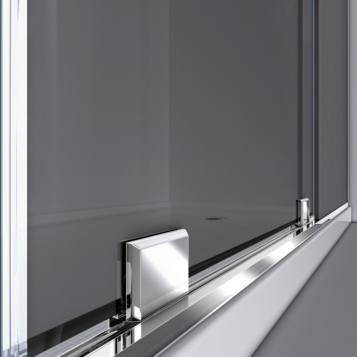 DreamLine Mirage-X 56-60 in. W x 72 in. H Frameless Sliding Shower Door in Chrome