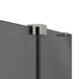 DreamLine Mirage-X 56-60 in. W x 58 in. H Frameless Sliding Tub Door in Brushed Nickel