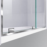 DreamLine Mirage-Z 44-48 in. W x 72 in. H Frameless Sliding Shower Door in Chrome