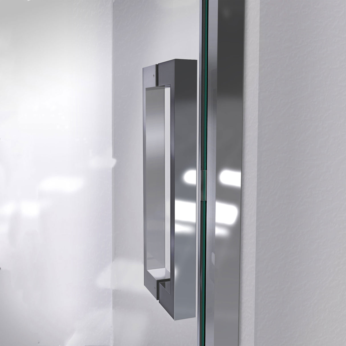 DreamLine Mirage-Z 56-60 in. W x 72 in. H Frameless Sliding Shower Door in Chrome