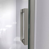 DreamLine Mirage-Z 50-54 in. W x 72 in. H Frameless Sliding Shower Door in Brushed Nickel