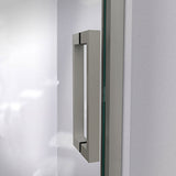 DreamLine Mirage-Z 56-60 in. W x 58 in. H Frameless Sliding Tub Door in Brushed Nickel