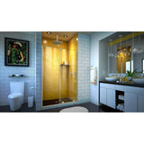 DreamLine Mirage-Z 44-48 in. W x 72 in. H Frameless Sliding Shower Door in Brushed Nickel