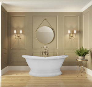 Hydro Systems MIT7238STO-ALM MITRA 7238 STON TUB ONLY - ALMOND