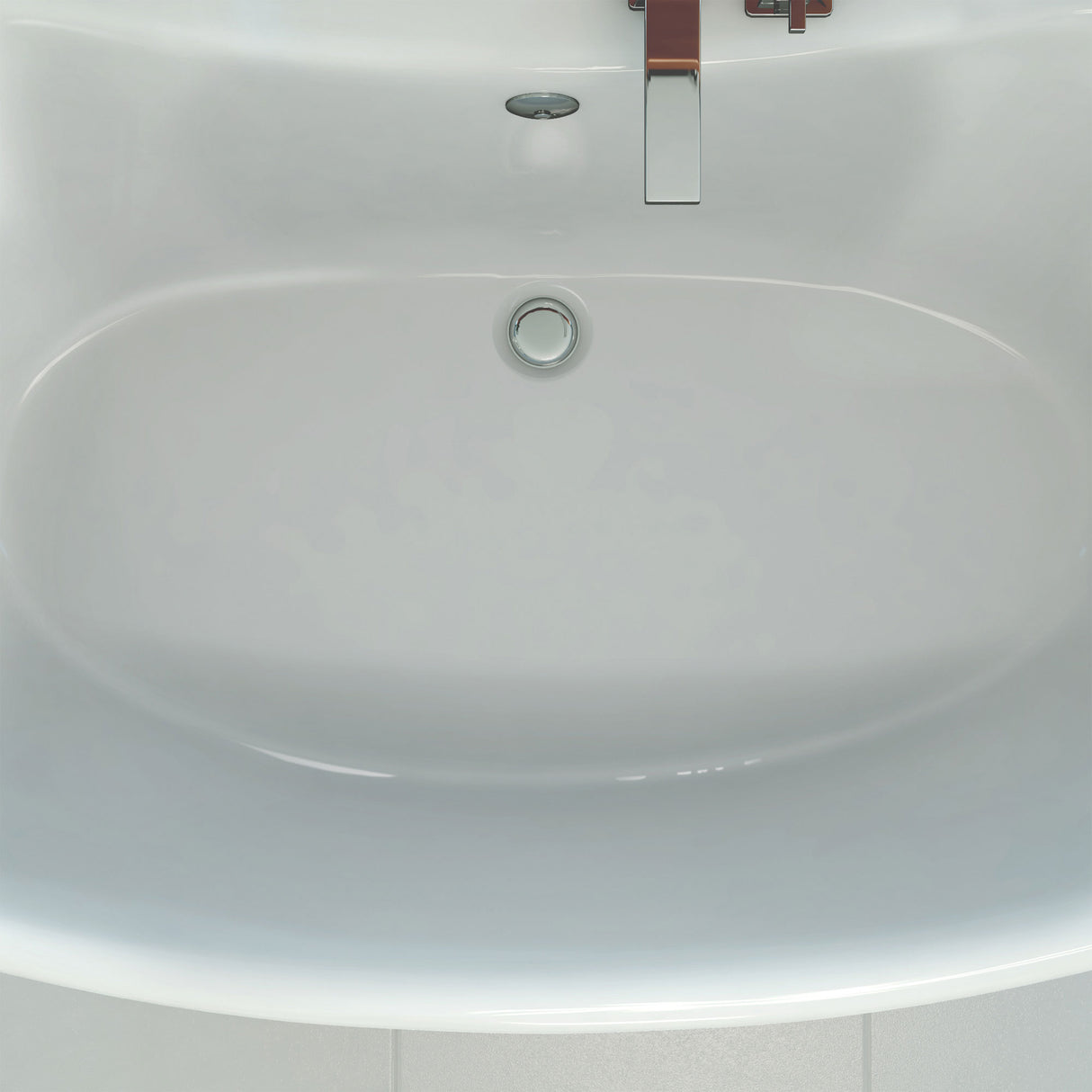 DreamLine Montego 66 in. L x 27 in. H White Acrylic Freestanding Bathtub