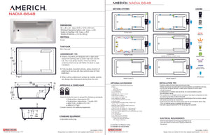 Americh NA6648TA5-BI Nadia 6648 - Tub Only / Airbath 5 - Biscuit