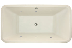 Hydro Systems NAS7036ACO-BIS NATASHA 7036 AC W/COMBO SYSTEM-BISCUIT