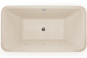 Hydro Systems NAS7036AWP-BON NATASHA 7036 AC W/WHIRLPOOL SYSTEM- BONE