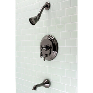 American Classic NB36300ACL Single-Handle 3-Hole Wall Mount Tub and Shower Faucet with Diverter, Black Stainless Steel