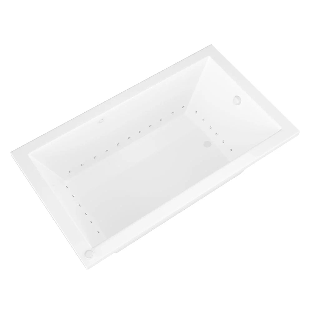 New England Home Goods Harbor Rectangular Drop-in Tub - 42" x 60" Left-Hand Drain Acrylic