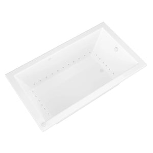 New England Home Goods Harbor Rectangular Drop-in Tub - 42" x 60" Left-Hand Drain Acrylic