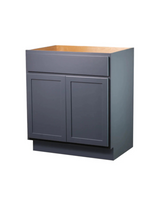 New England Home Goods 30" Bathroom Vanity Sink Base Cabinet Navy