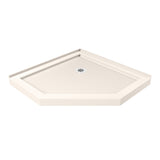 DreamLine Prism Plus 40 in. x 74 3/4 in. Frameless Neo-Angle Shower Enclosure in Oil Rubbed Bronze with Biscuit Base