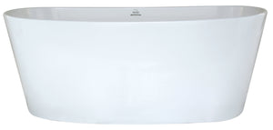 Hydro Systems NEW6228HTO-WHI NEWBURY 6228 METRO TUB ONLY-WHITE